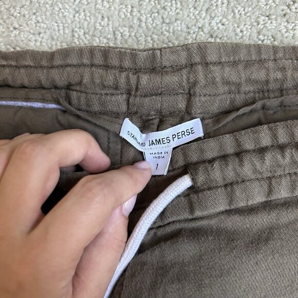 James Perse Womens Lounge Sweatpants Brown Athleisure Drawstring Size 1 small - Picture 7 of 9